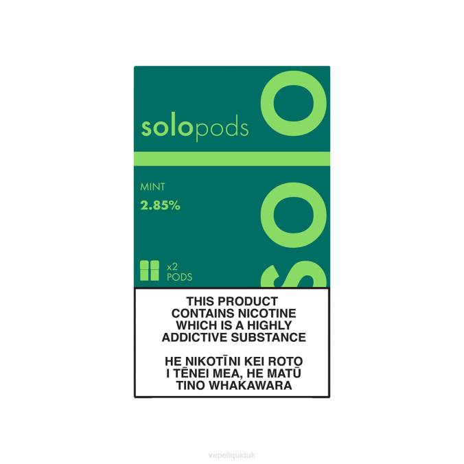 Vape Flavors UK - Solo Replacement Pod 2-Pack B08B52 Mint