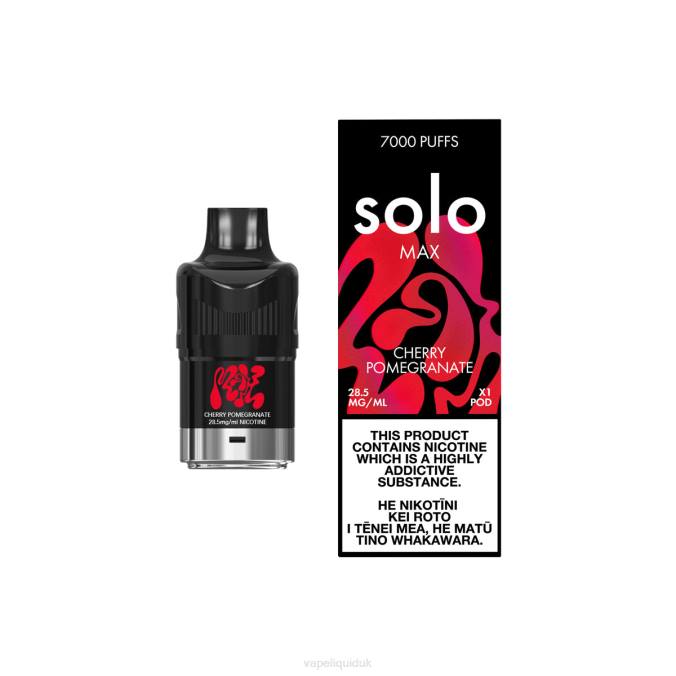 Vape Juice - Solo MAX Pod B08B83 Cherry Pomegranate