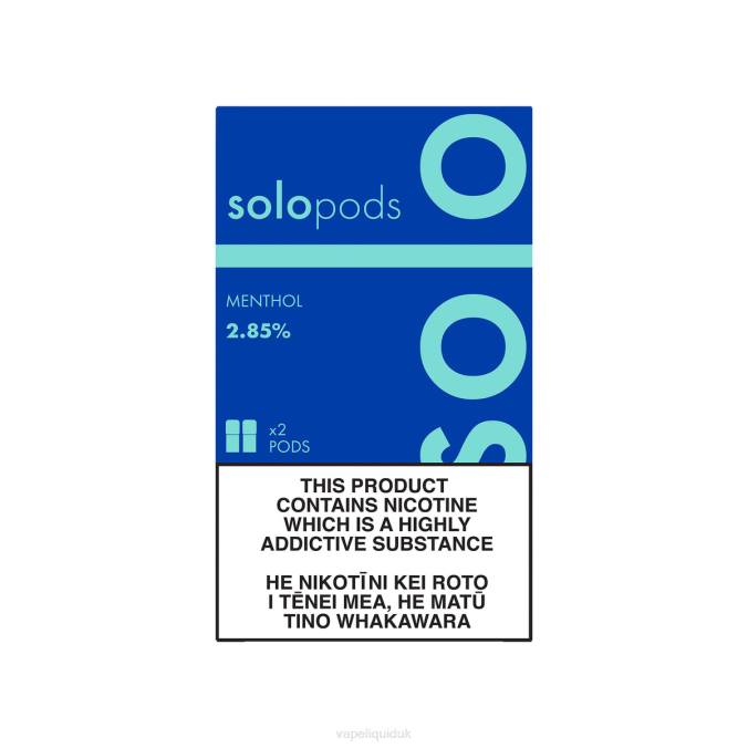 Vape Juice - Solo Replacement Pod 2-Pack B08B51 Menthol