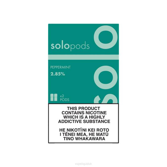 Vape Juice - Solo Replacement Pod 2-Pack B08B63 Peppermint