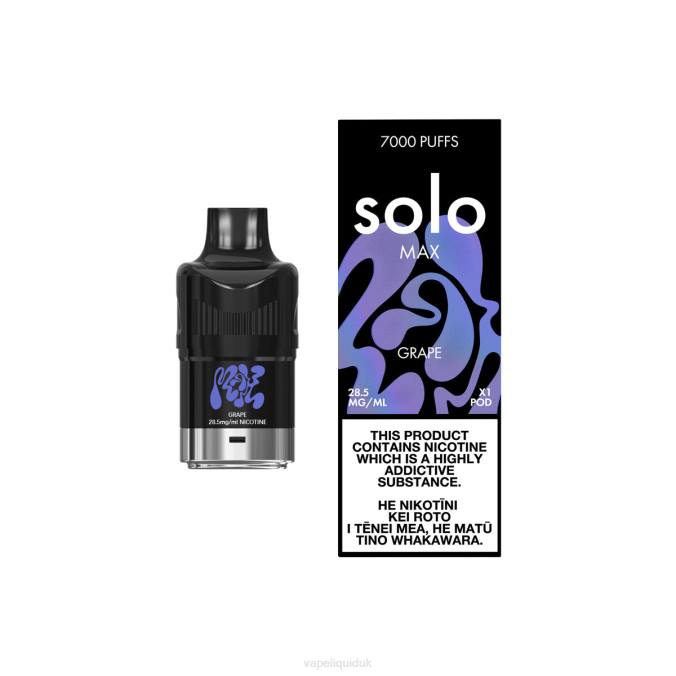 Vape Liquid - Solo MAX Pod B08B78 Grape