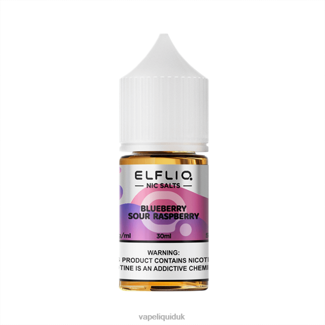 BLUEBERRY SOUR RASPBERRY 8T8BT12 ELFBAR ELFLIQ nic salt 30ml