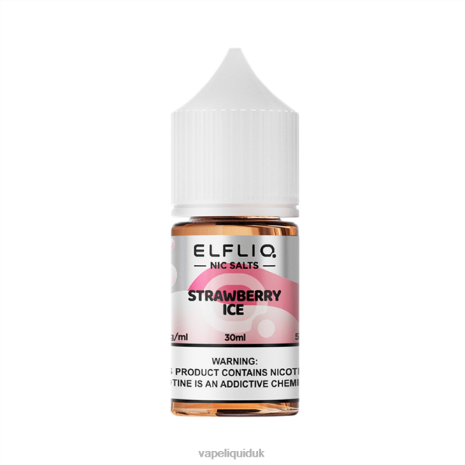 STRAWBERRY ICE 8T8BT30 ELFBAR ELFLIQ nic salt 30ml