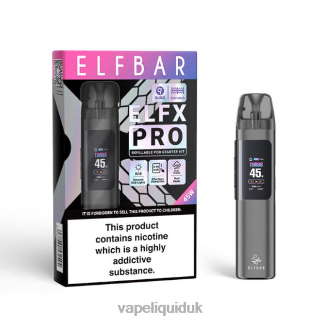 Grey 8T8BT3 ELFBAR ELFX Pro Open Pod Device