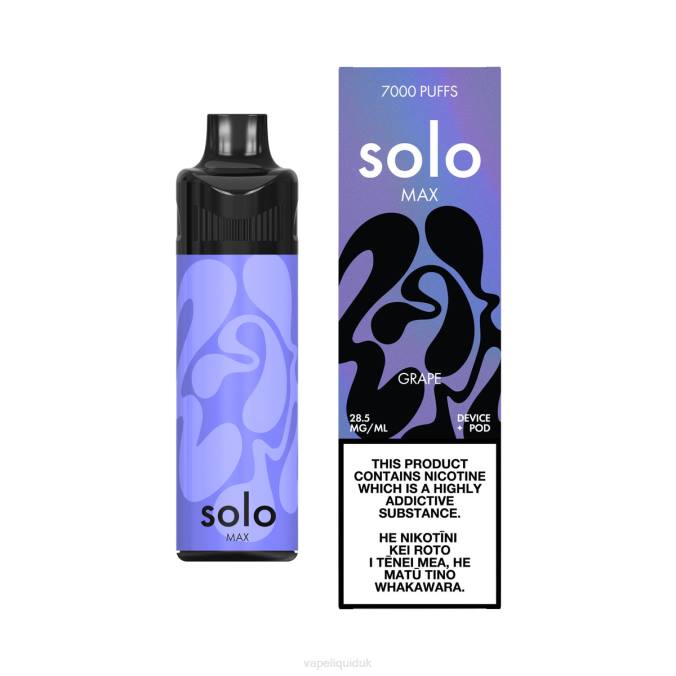 Vape Juice - Solo MAX Pod Kit B08B67 Grape