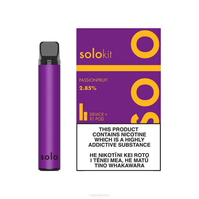 Vape Liquid - Solo Pod Kit B08B42 Passionfruit