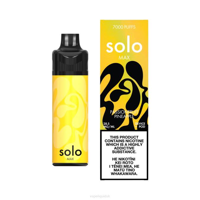 Vape UK - Solo MAX Pod Kit B08B69 Passionfruit Pineapple