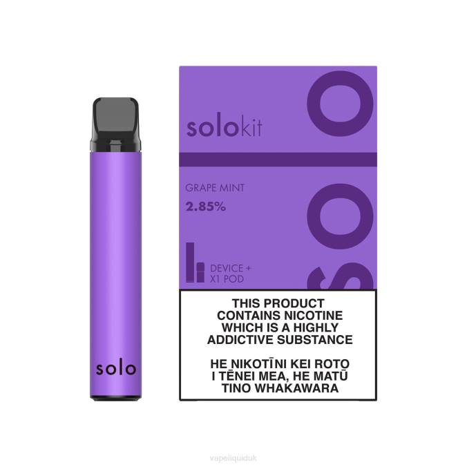 Vape UK - Solo Pod Kit B08B45 Grape Mint
