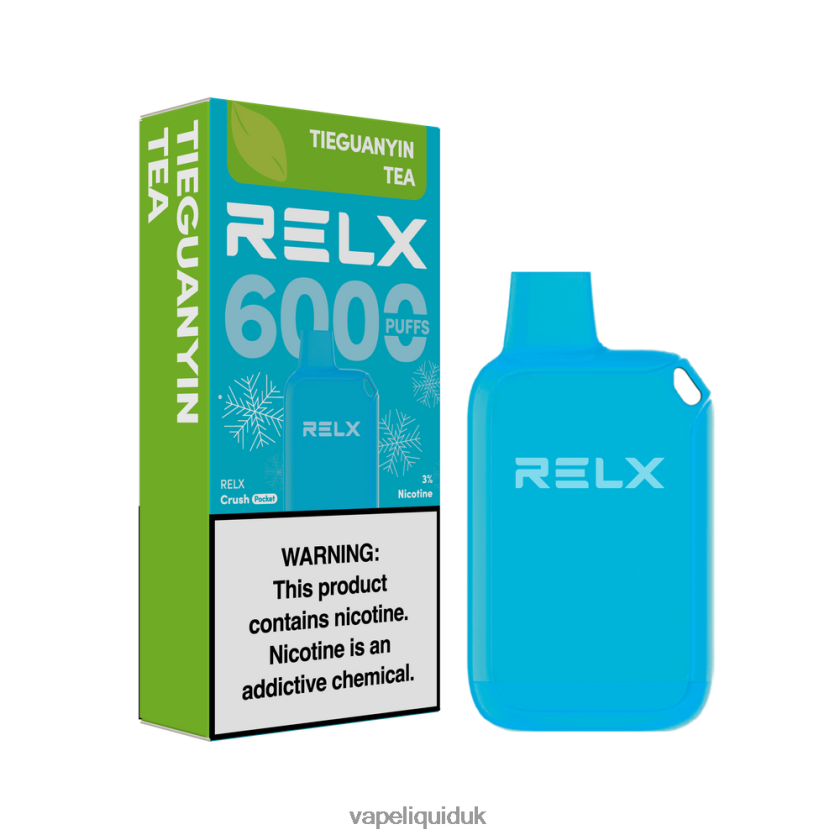 Vape Liquid - RELX Crush Pocket 6000 Icy TieGuanYin Tea X06DD022
