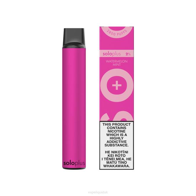 Vape Flavors UK - Solo Plus Disposable Vape B08B28 Watermelon Mint