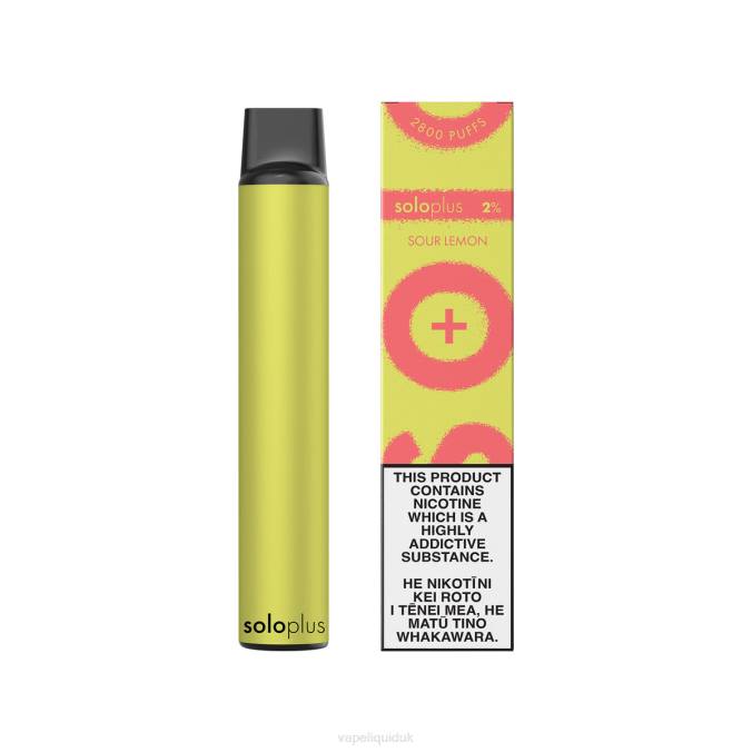 Vape Flavors UK - Solo Plus Disposable Vape B08B36 Sour Lemon