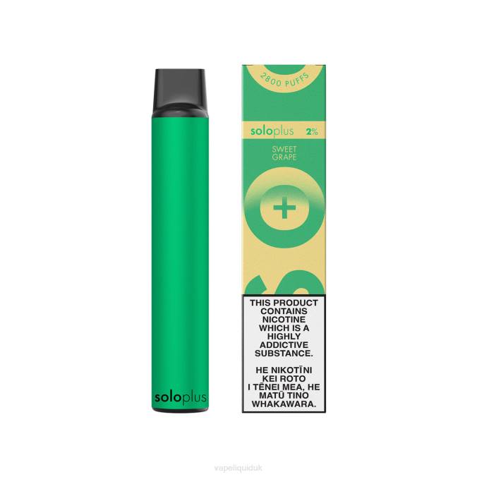 Vape Flavors UK - Solo Plus Disposable Vape Paradise Collection B08B40 Sweet Grape