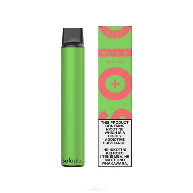 Vape Liquid - Solo Plus Disposable Vape B08B30 Sour Apple