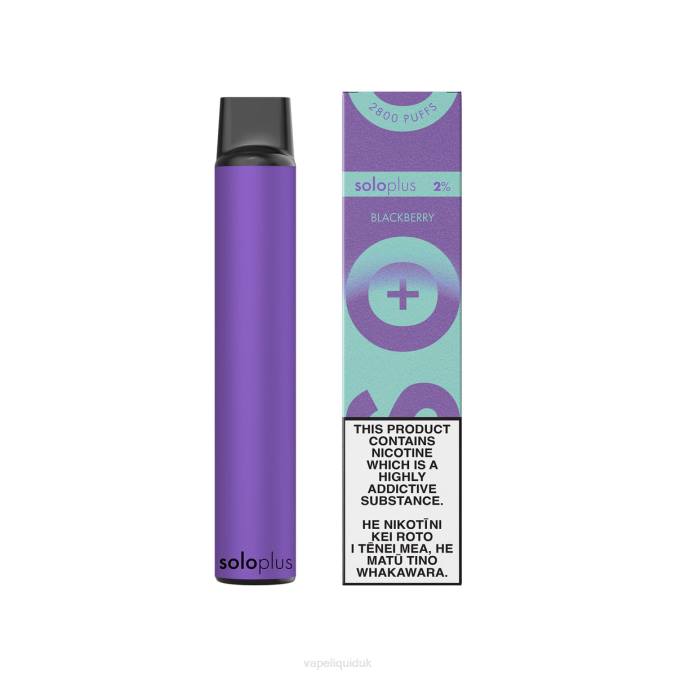 Vape Liquid - Solo Plus Disposable Vape Paradise Collection B08B38 Blackberry