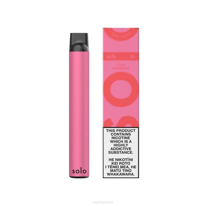 Vape UK - Solo Disposable Vape B08B13 Sour Raspberry