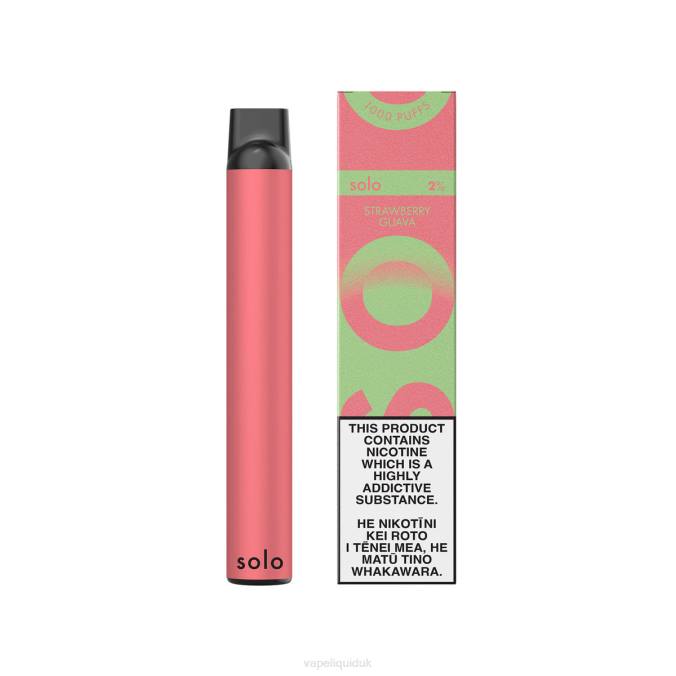 Vape UK - Solo Disposable Vape Paradise Collection B08B21 Strawberry Guava