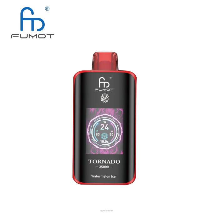 Vape Flavors UK - Watermelon Ice Fumot Tornado 25000 Disposable Vape 8LH612
