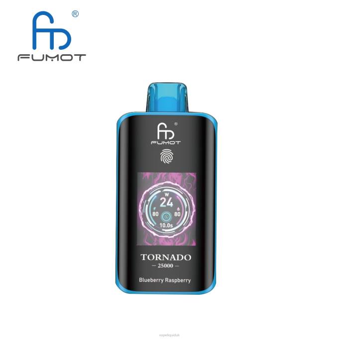 Vape Juice - Blueberry Raspberry Fumot Tornado 25000 Disposable Vape 8LH63