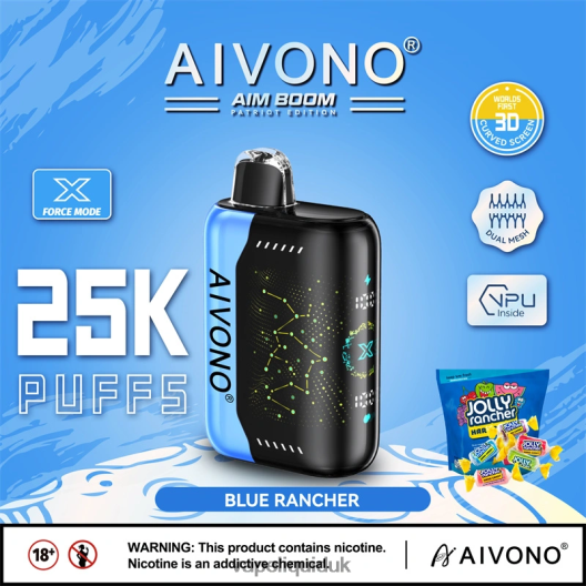 Vape Flavors UK - Aivono AIM BOOM 25000 Blue Rancher 00N8Z2344