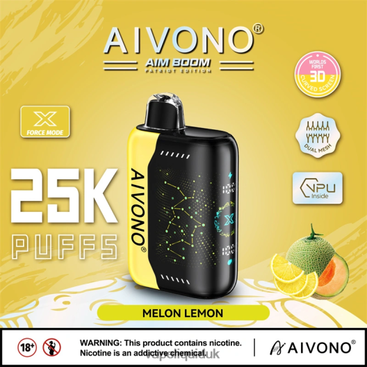 Vape Flavors UK - Aivono AIM BOOM 25000 Melon Lemon 00N8Z2348