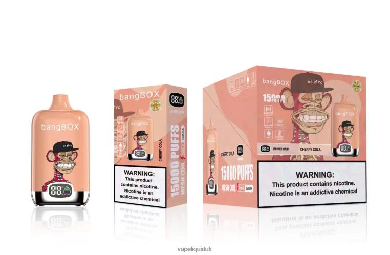 Vape Flavors UK - Bang Box 15000 Puffs Cherry Cola RFJZP40