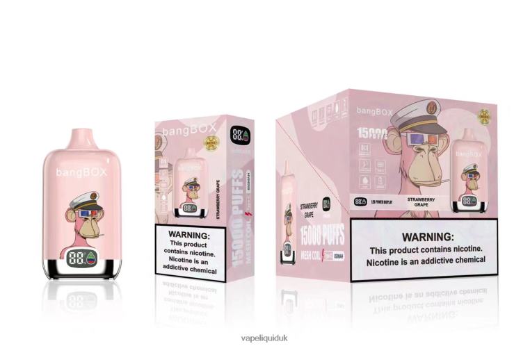 Vape Flavors UK - Bang Box 15000 Puffs Strawberry Grape RFJZP44