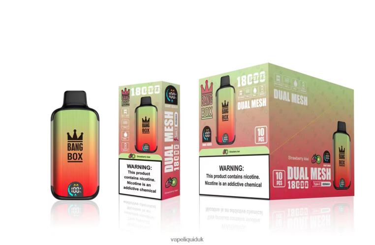 Vape Flavors UK - Bang Box 18000 puffs Strawberry Kiwi RFJZP92