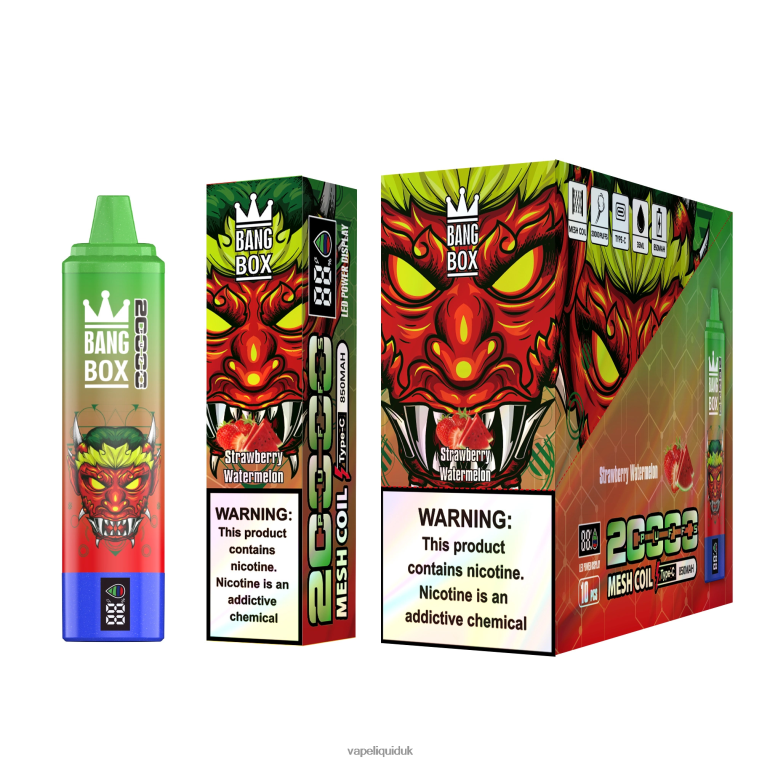 Vape Flavors UK - Bang Box 20000 Puffs Smart Screen Strawberry Watermelon RFJZP52