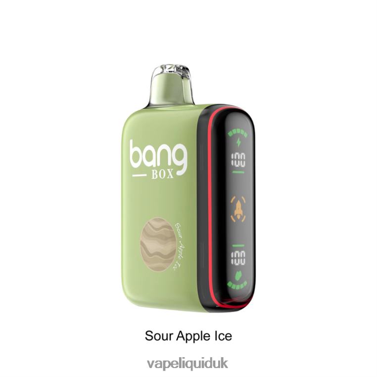 Vape Flavors UK - Bang Box 9000-18000 Puffs Intelligent Power Display Sour Apple Ice RFJZP28