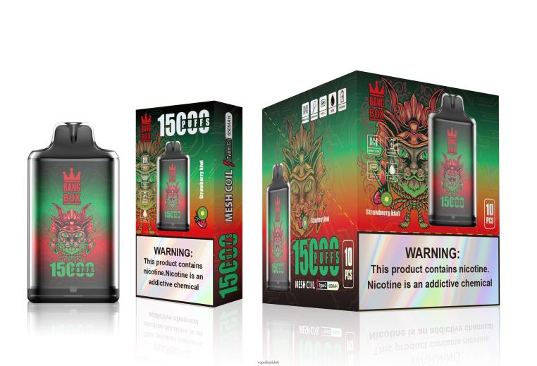 Vape Flavors UK - Bang Box S1-15000 Puffs Strawberry Kiwi RFJZP100