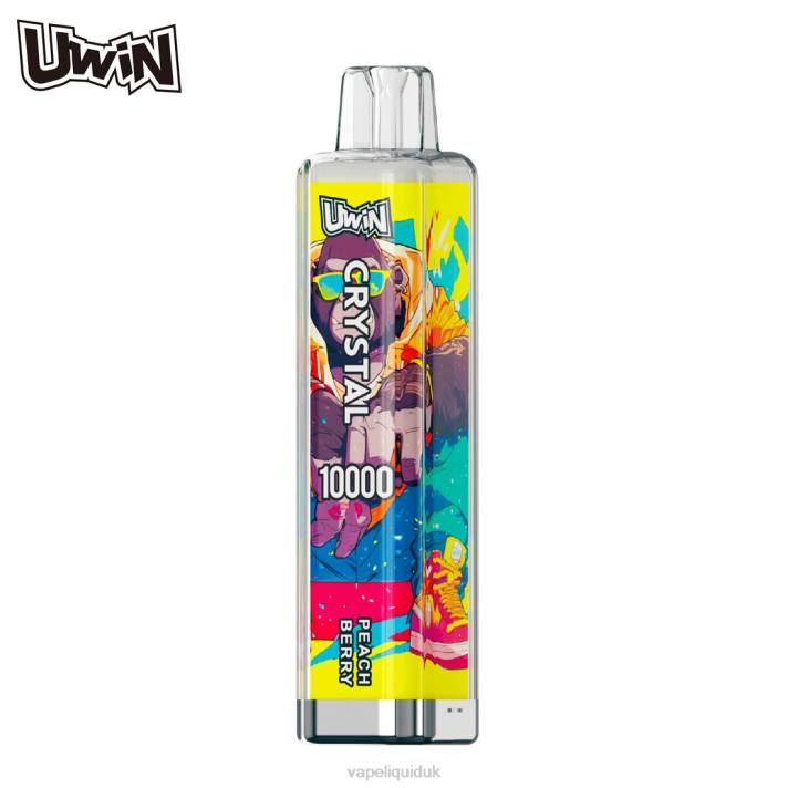 Vape Flavors UK - Peach Berry UWIN CRYSTAL 10000 DISPOSABLE VAPE 2LLR12