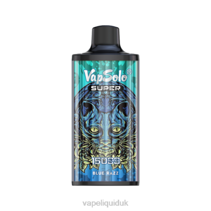 Vape Flavors UK - Vapsolo SUPER Disposable Vape Blue Razz LJXZ126