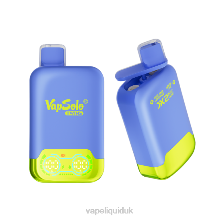 Vape Flavors UK - Vapsolo TWINS Disposable Vape Blue Razz Lemonade & Lemon Lime LJXZ138