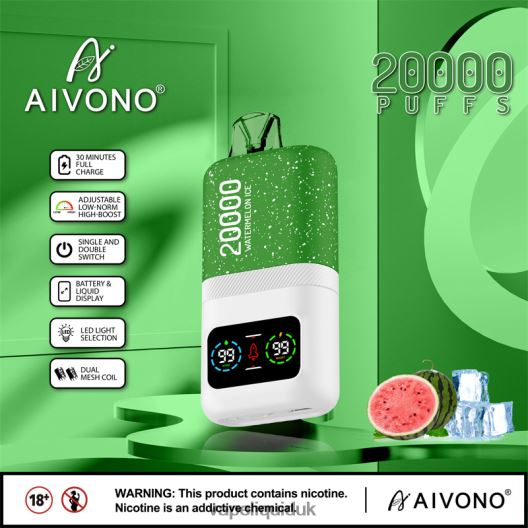 Vape Juice - Aivono AIM magic 20000 Watermelon Ice 00N8Z275