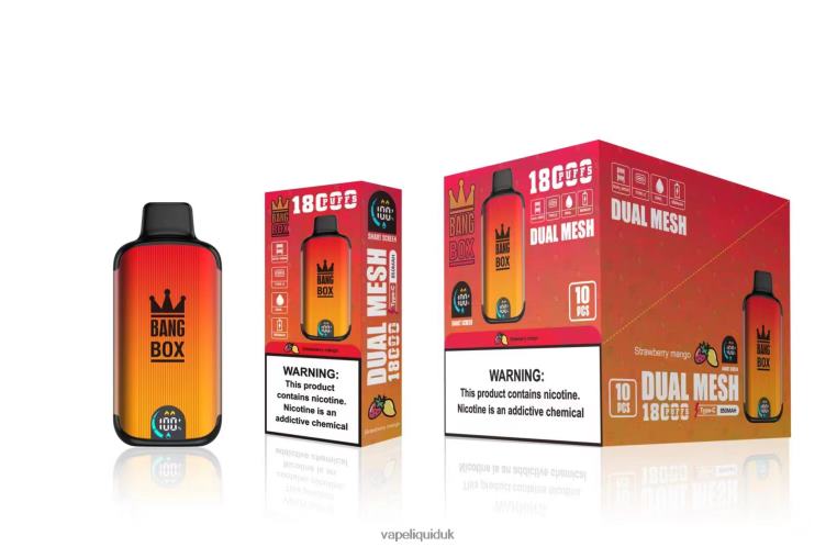 Vape Juice - Bang Box 18000 puffs Strawberry Mango RFJZP99