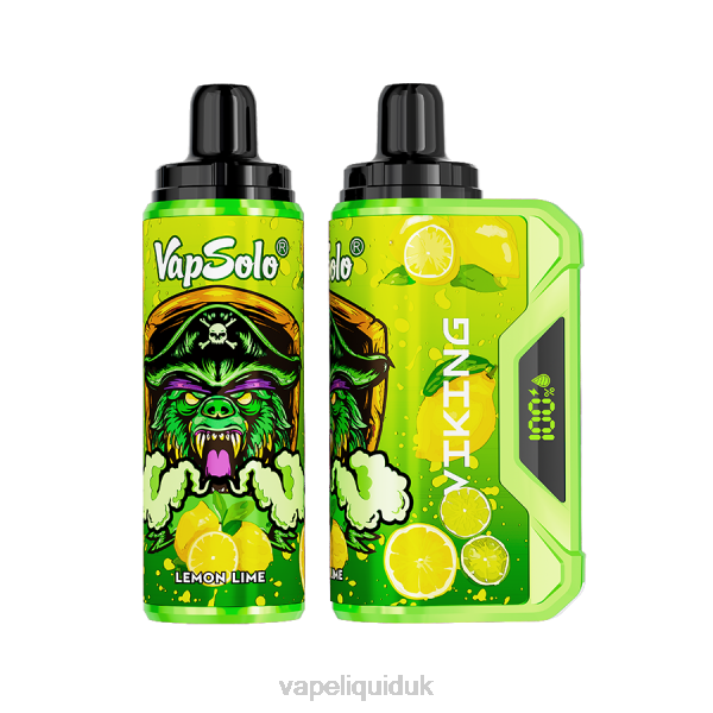 Vape Juice - Vapsolo VIKING Disposable Vape Lemon Lime LJXZ152