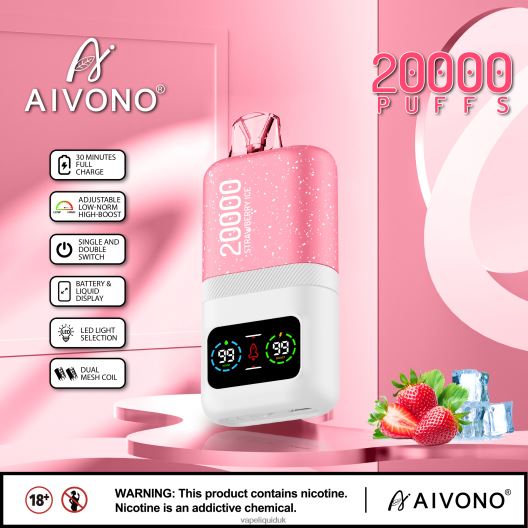 Vape Liquid - Aivono AIM magic 20000 Strawberry Ice 00N8Z274