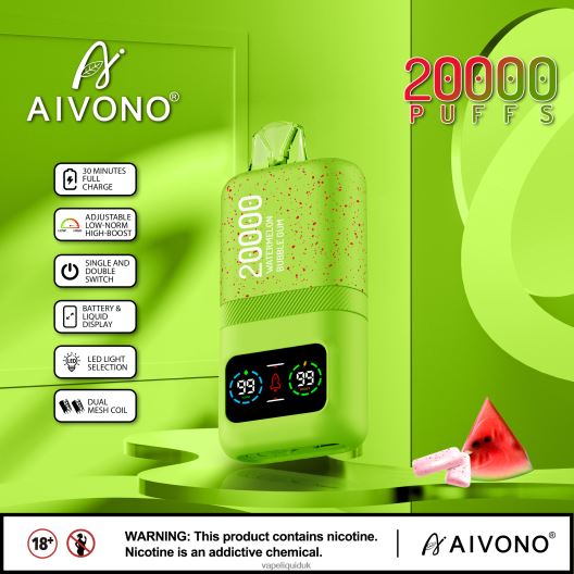 Vape Liquid - Aivono AIM magic 20000 Watermelon Bubble Gum 00N8Z282