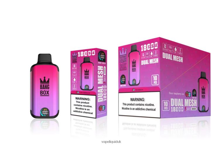 Vape Liquid - Bang Box 18000 puffs Sour Raspberry Ice RFJZP98