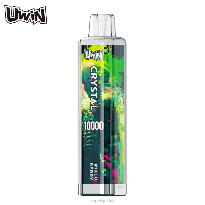Vape Liquid - Mixed Berry UWIN CRYSTAL 10000 DISPOSABLE VAPE 2LLR14