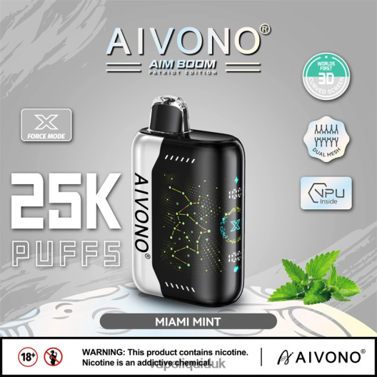 Vape UK - Aivono AIM BOOM 25000 Miami Mint 00N8Z2349