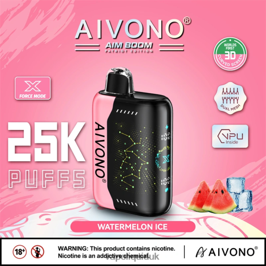 Vape UK - Aivono AIM BOOM 25000 Watermelon Ice 00N8Z2353