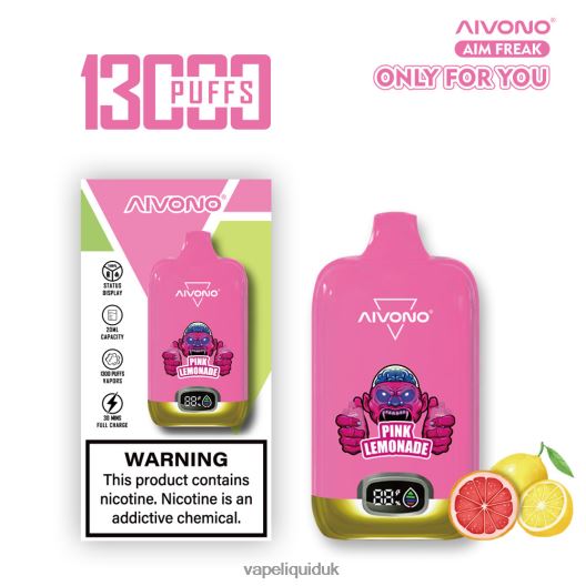 Vape UK - Aivono AIM FREAK 13000 Pink Lemonade 00N8Z2249