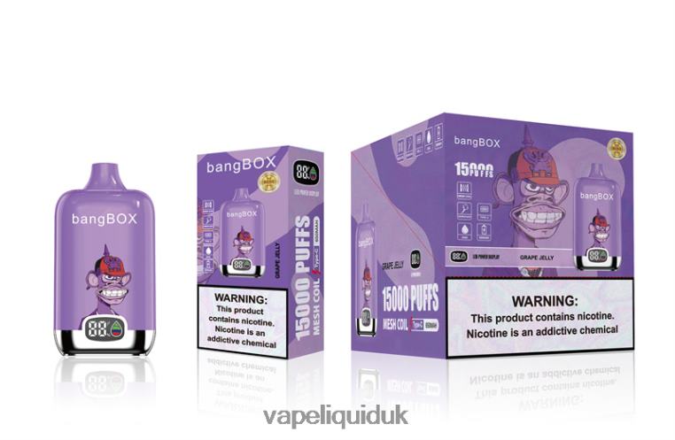 Vape UK - Bang Box 15000 Puffs Grape Jelly RFJZP49
