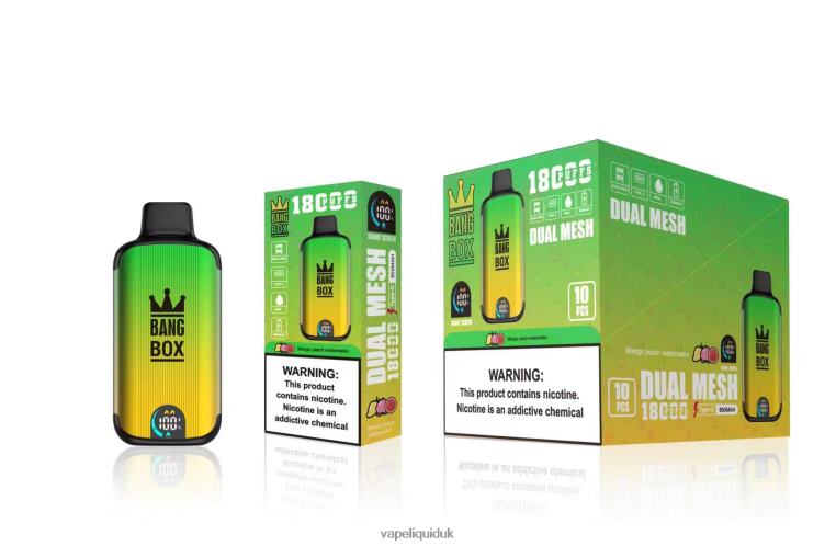 Vape UK - Bang Box 18000 puffs Mango Peach Watermelon RFJZP89