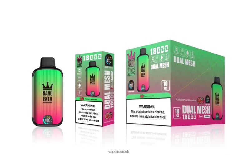 Vape UK - Bang Box 18000 puffs Raspberry Watermelon RFJZP97