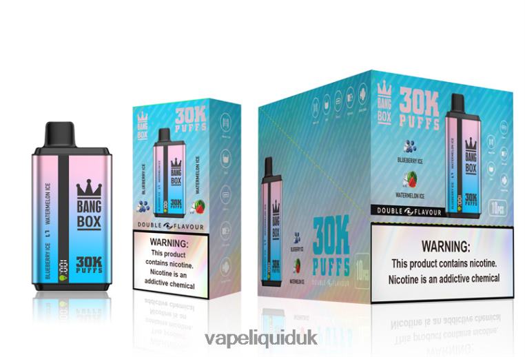Vape UK - Bang Box 30000 Puffs Dual Flavors Blueberry Ice & Watermelon Ice RFJZP69