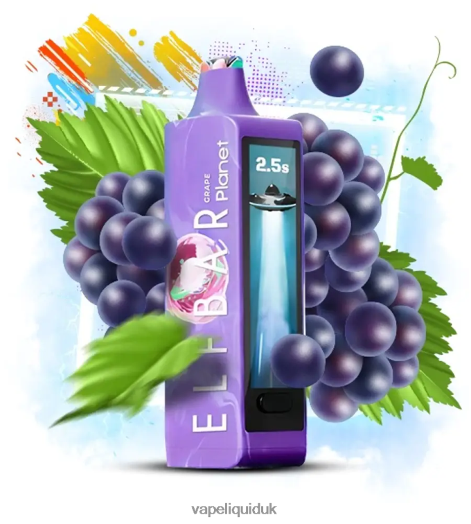 Vape UK - Elf Bar Planet 25000 Grape 2DF8Z13