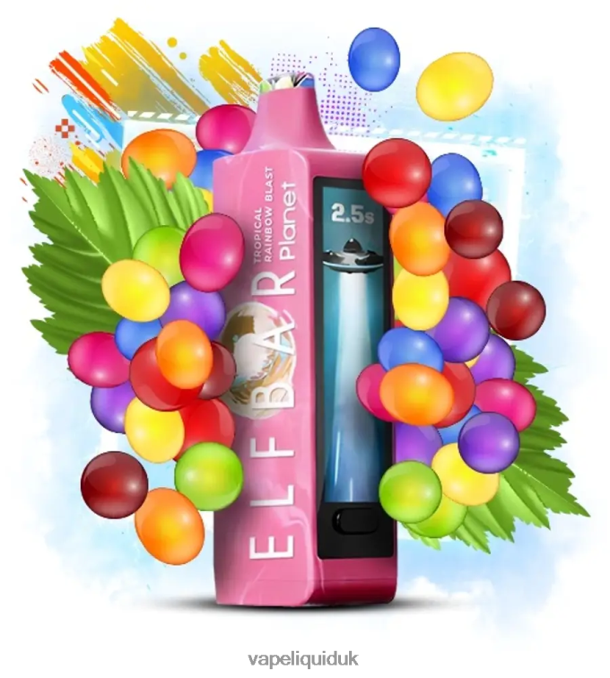 Vape UK - Elf Bar Planet 25000 Tropical Rainbow Blast 2DF8Z29