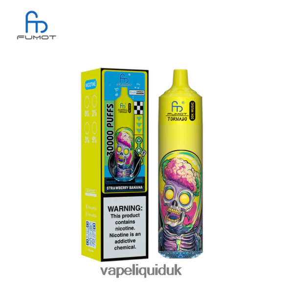 Vape UK - Fumot Tornado 30K Music Strawberry Banana XTTNV225